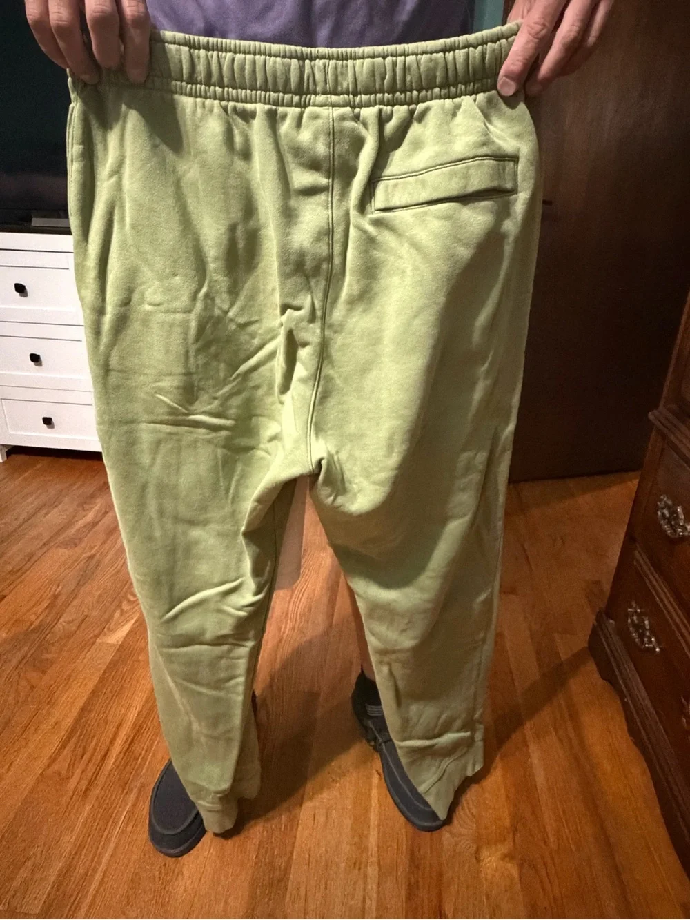Nike Men's Olive Green Elastic Waist Joggers